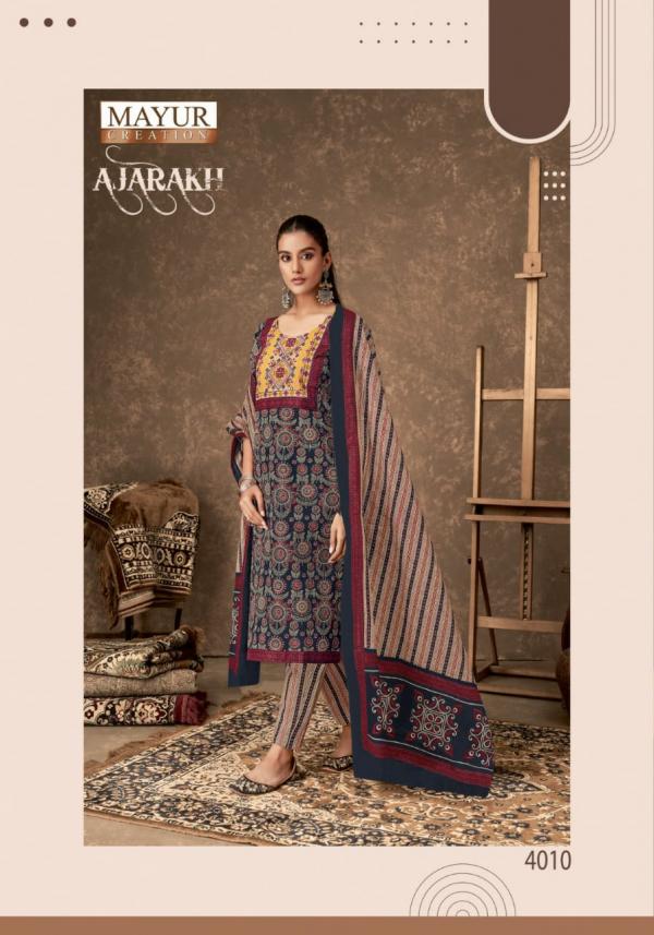 Mayur Ajarakh Vol-4 – Kurti Pant With Dupatta